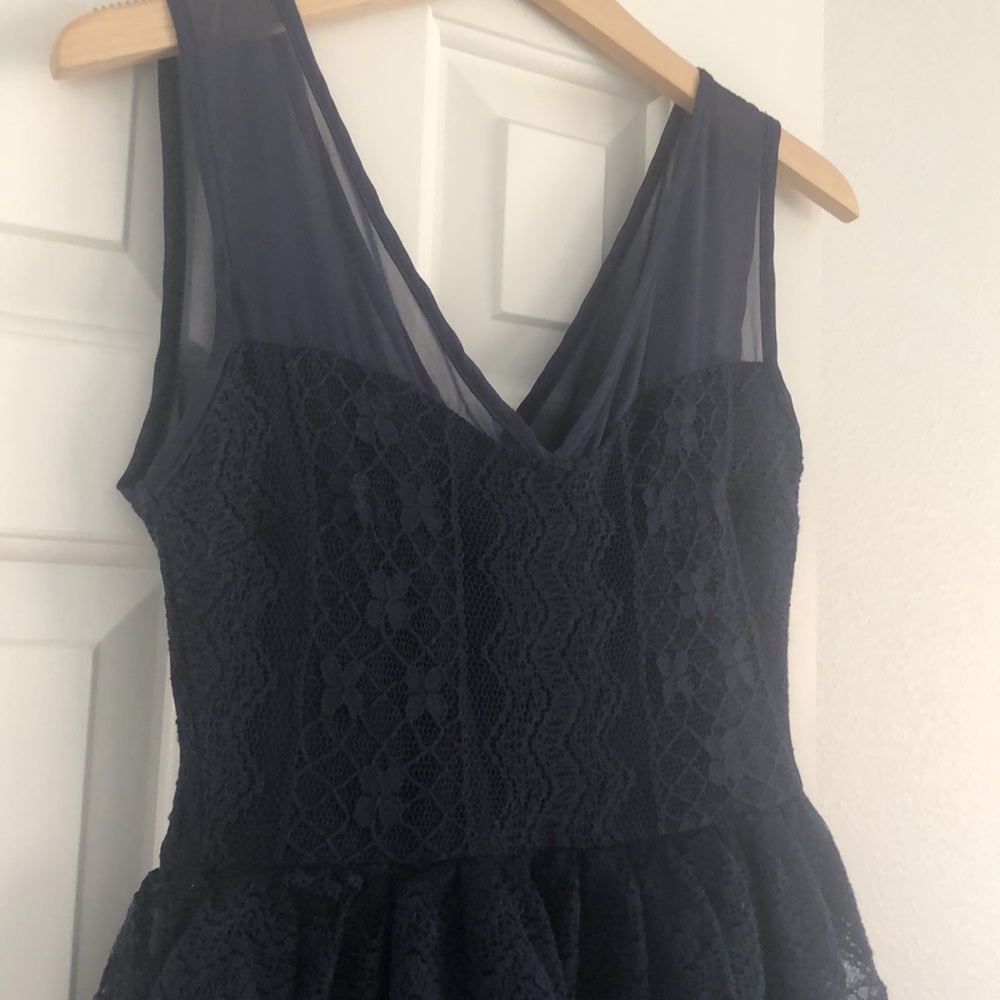 Navy Lace Dress Size S